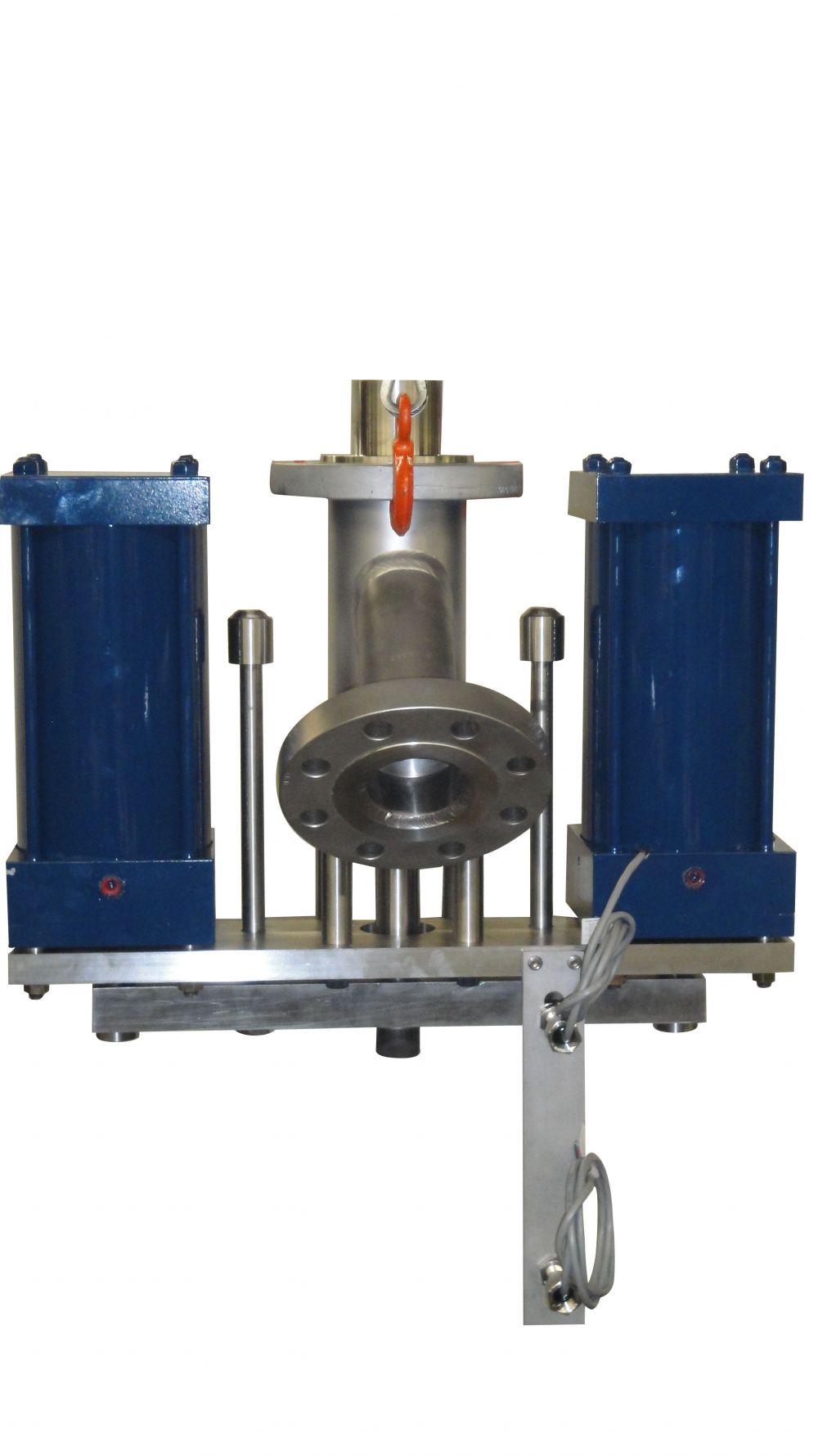 Ram-Seal valve with dual pneumatic cylinders