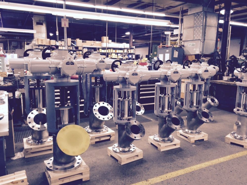 Multiple Rod Seal Valves for large PVC customer